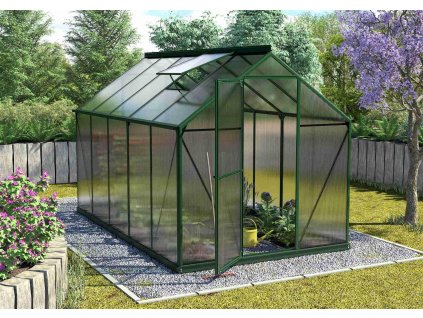 skleník VITAVIA TRITON 6200 PC 6 mm zelený LG3684  + základna VITAVIA TRITON 6200 zelená LG3690
