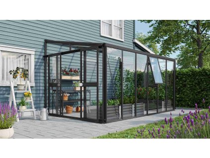 skleník VITAVIA ATHENA 10200 sklo 3 mm + PC 10 mm černý LG3837