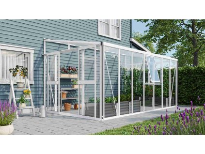 skleník VITAVIA ATHENA 11900 sklo 3 mm + PC 10 mm bílý LG3841