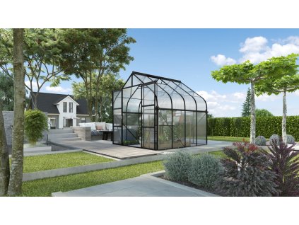 skleník VITAVIA DIANA 6700 PC 4 mm černý LG4217  + základna VITAVIA DIANA 6700 černá LG4247