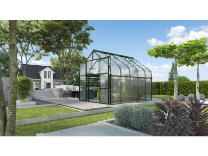 skleník VITAVIA DIANA 8300 PC 4 mm zelený LG4226  + základna VITAVIA DIANA 8300 zelená LG4249