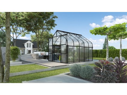 skleník VITAVIA DIANA 8300 PC 4 mm černý LG4227  + základna VITAVIA DIANA 8300 černá LG4250