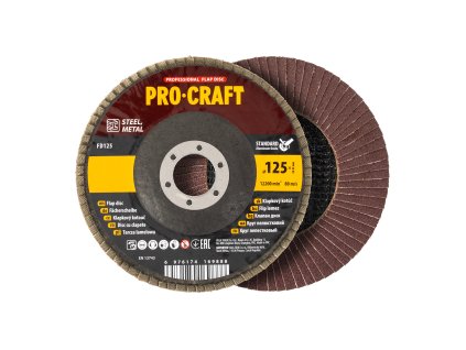 6720 lamelovy kotouc procraft fd125p120t27 fd125p120t27