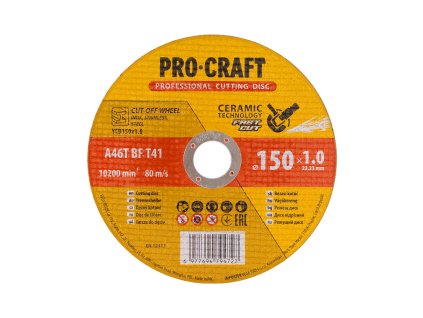 8058 kotouc rezny keramicky procraft ycd150x10 ycd150x10