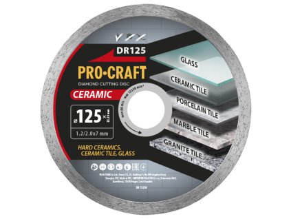 8100 diamantovy rezny kotouc ceramic procraft dr125 dr125