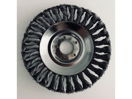 Ocelový kartáč na plevel 15cm