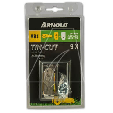 ARNOLD (Stanley Black & Decker) Arnold AR1 TiN-Cut - žací břity 9ks (robotické sekačky Husqvarna AutoMower / GARDENA / McCulloch)