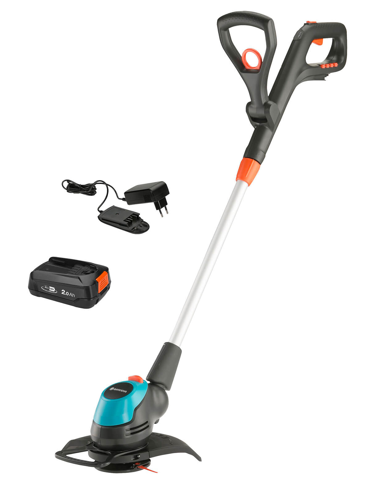 GARDENA Germany GARDENA EasyCut 23/18V P4A 18V SET - akumulátorový trimmer (s 2,5 Ah akumulátorem a nabíječkou)