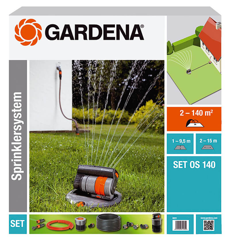 GARDENA Germany GARDENA OS 140 - čtyřplošný zadešťovač, sada