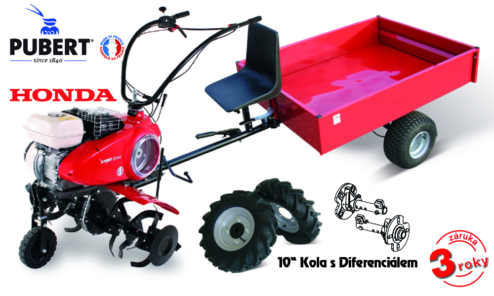 PUBERT SET7 s vozíkem VARES IT 500 malotraktor