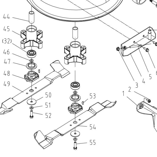 Riwall PRO RLT 92 TRD / HRD - žací nůž pravý, záběr 92 cm
