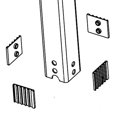 Scheppach - plastová vodítka spodní pro HL 800 / HL 850 / LV 80