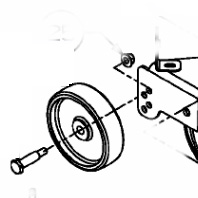 Stanley Black & Decker MTD - sada antiskalpovací kolečka + šrouby + matky na žací ústrojí
