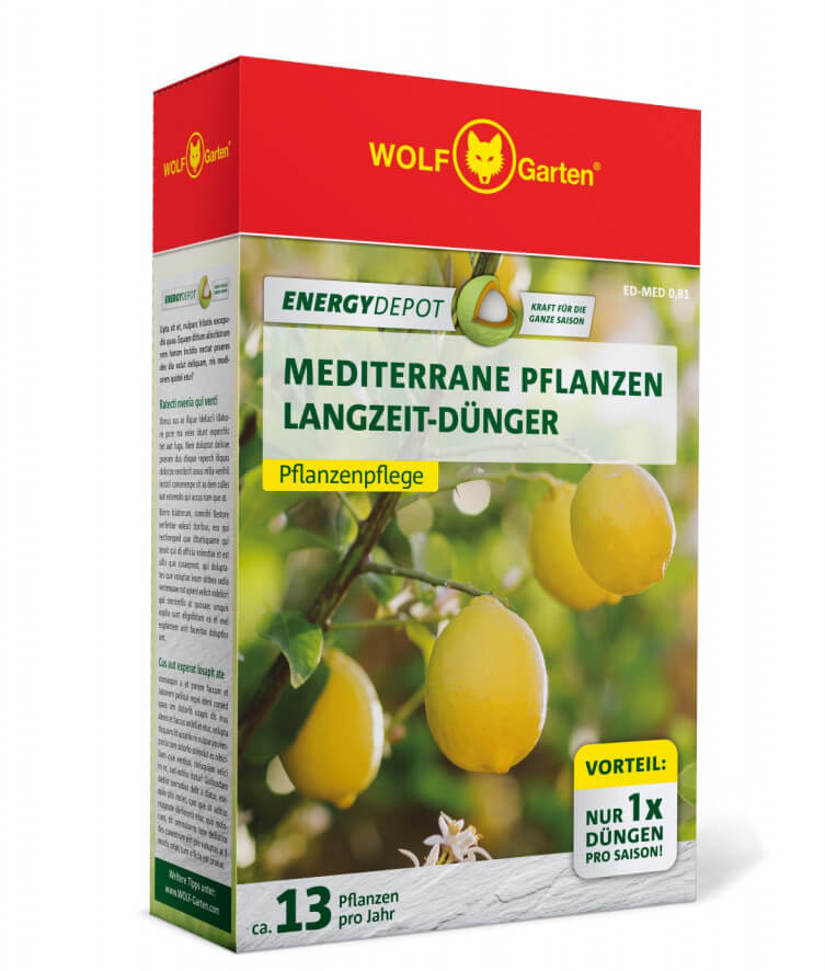 WOLF-Garten ENERGY Depot ED-ED-MED dlouhodobé hnojivo pro středozemní rostliny 0,81 kg