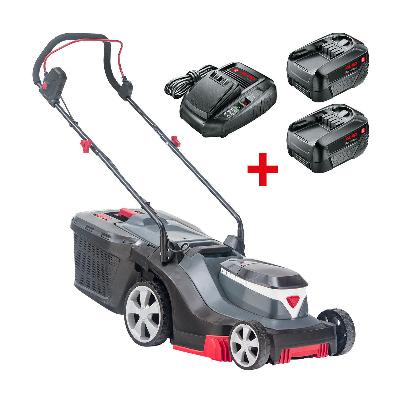 AL-KO 3.82 Li Easy 18V SET - akumulátorová sekačka (s 2x 2,5 Ah akumulátory a nabíječkou)