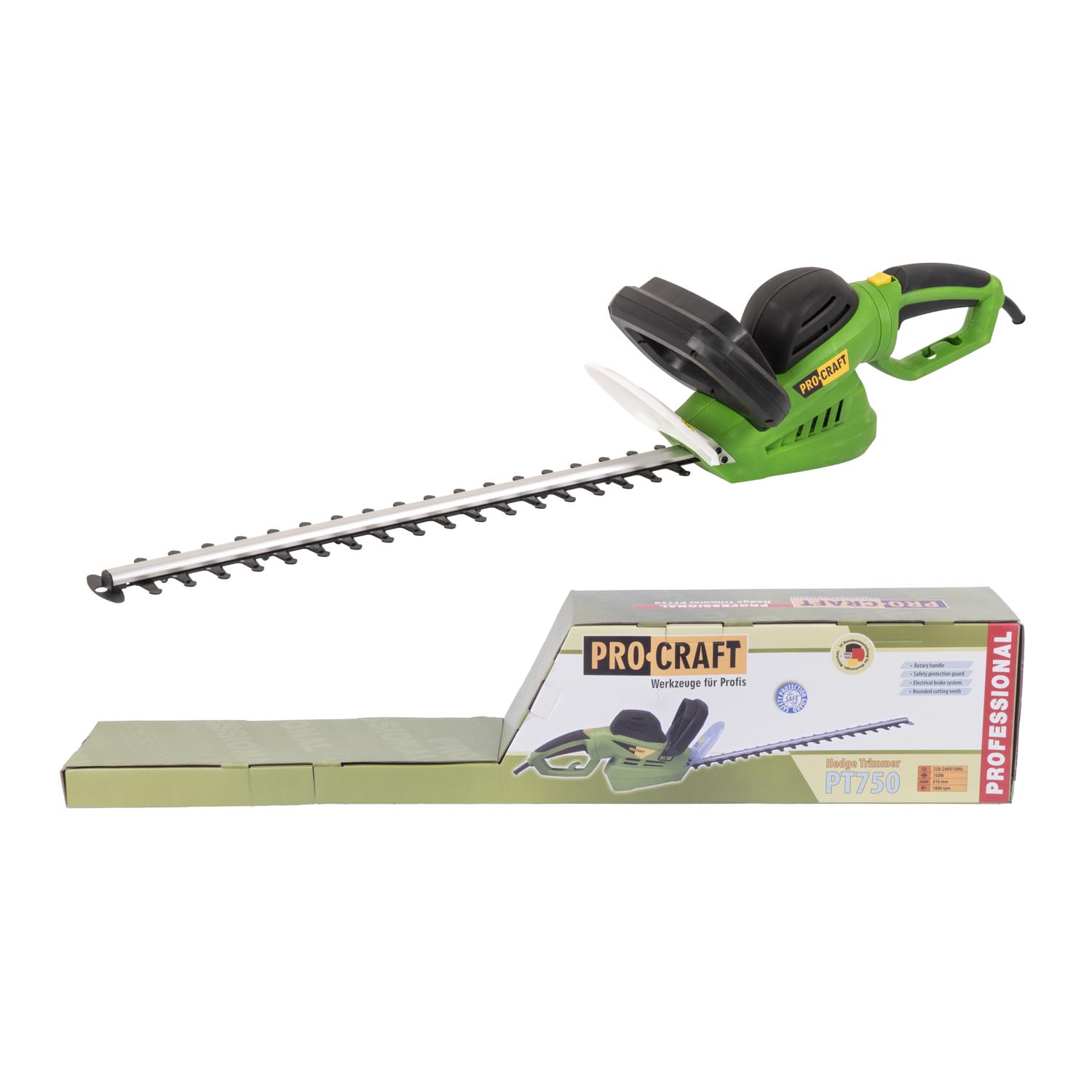Procraft PT750 - elektrické nůžky na živý plot