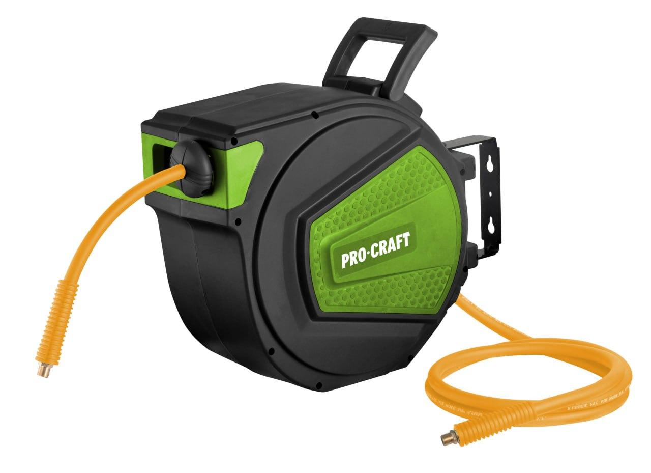 Procraft HK10 - samonavíjecí buben s hadicí na stlačený vzduch, 10m