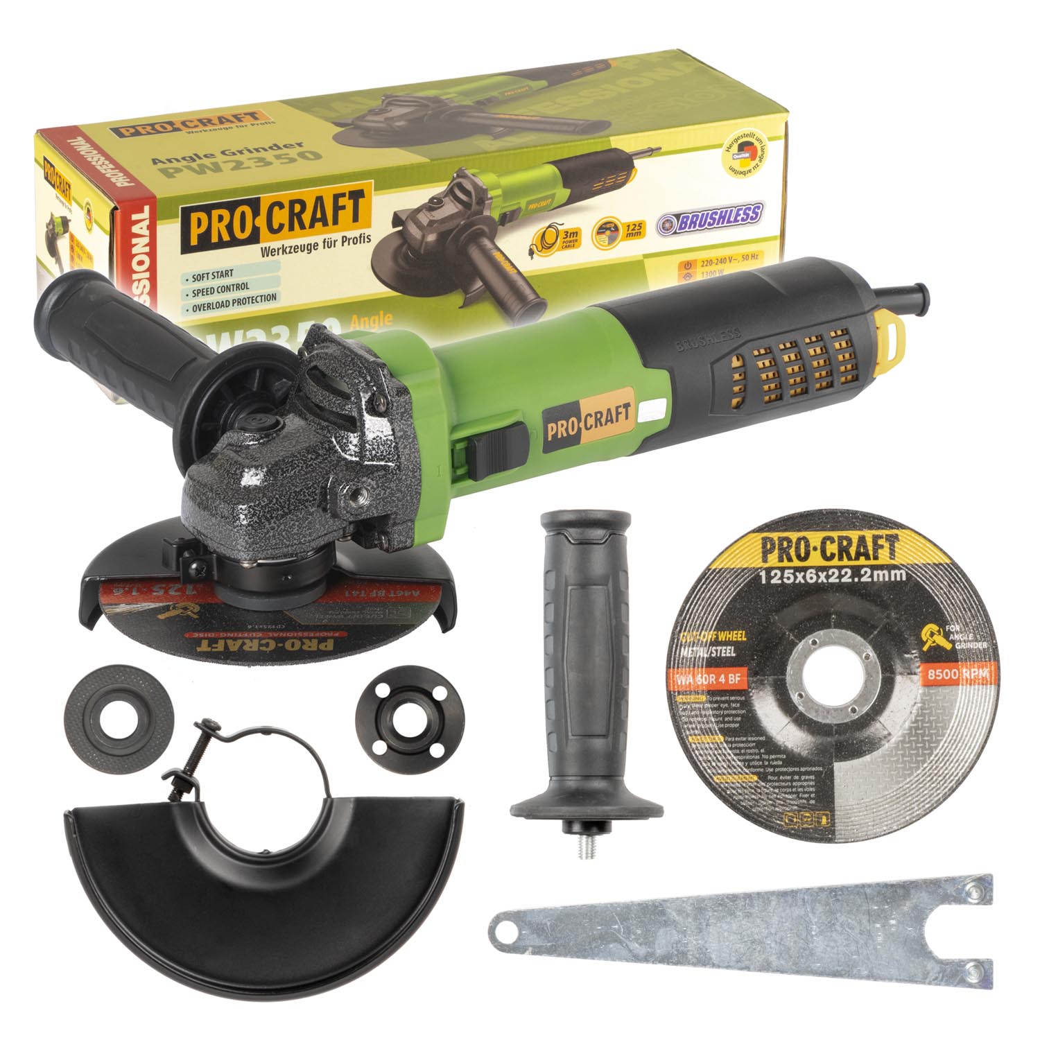 Procraft PW2350 - úhlová bruska