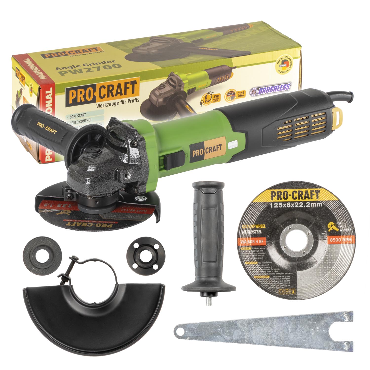 Procraft PW2700 - úhlová bruska