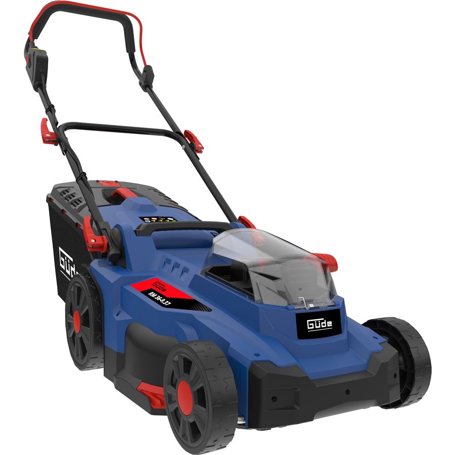 GüDE GMBH Güde RM 36-402-30.37 2x18V - akumulátorová sekačka (s 2x4,0 akumulátory a nabíječkou)