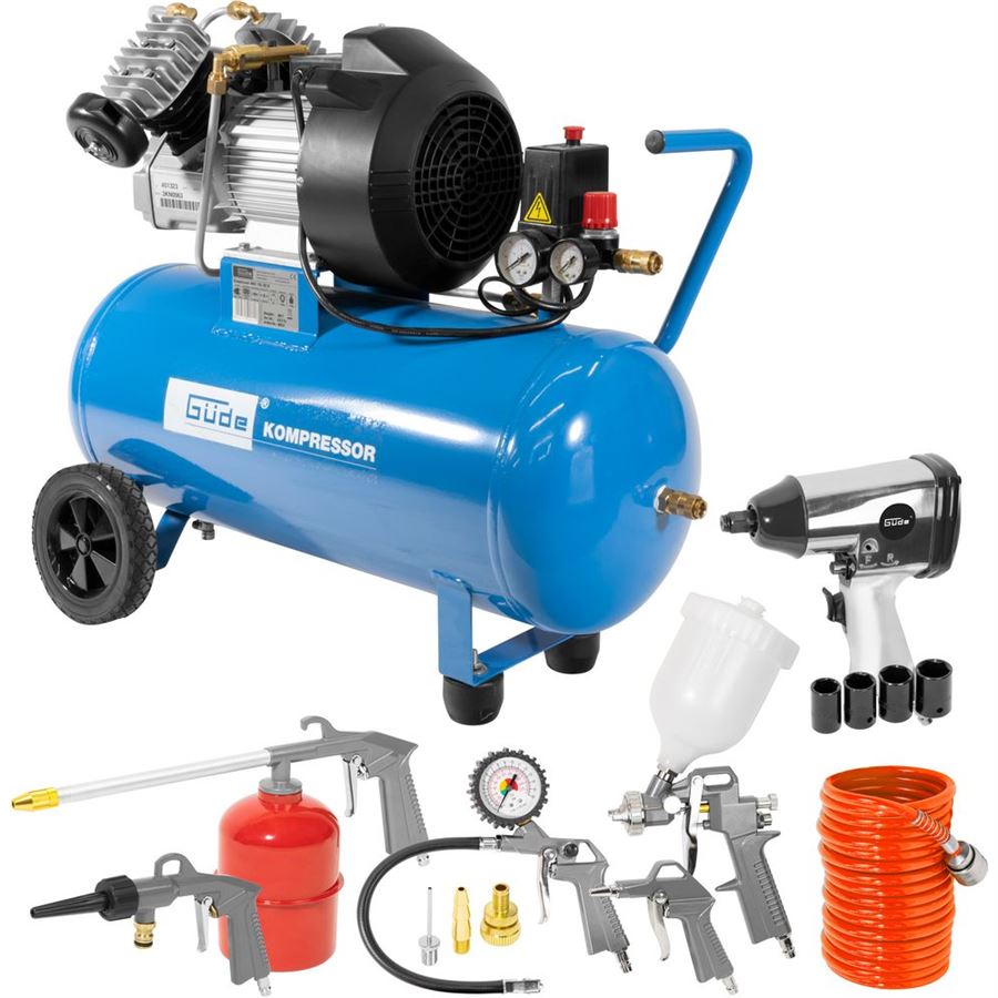 GüDE GMBH Güde 400/10/50 SET - 15 DÍLŮ - olejový kompresor