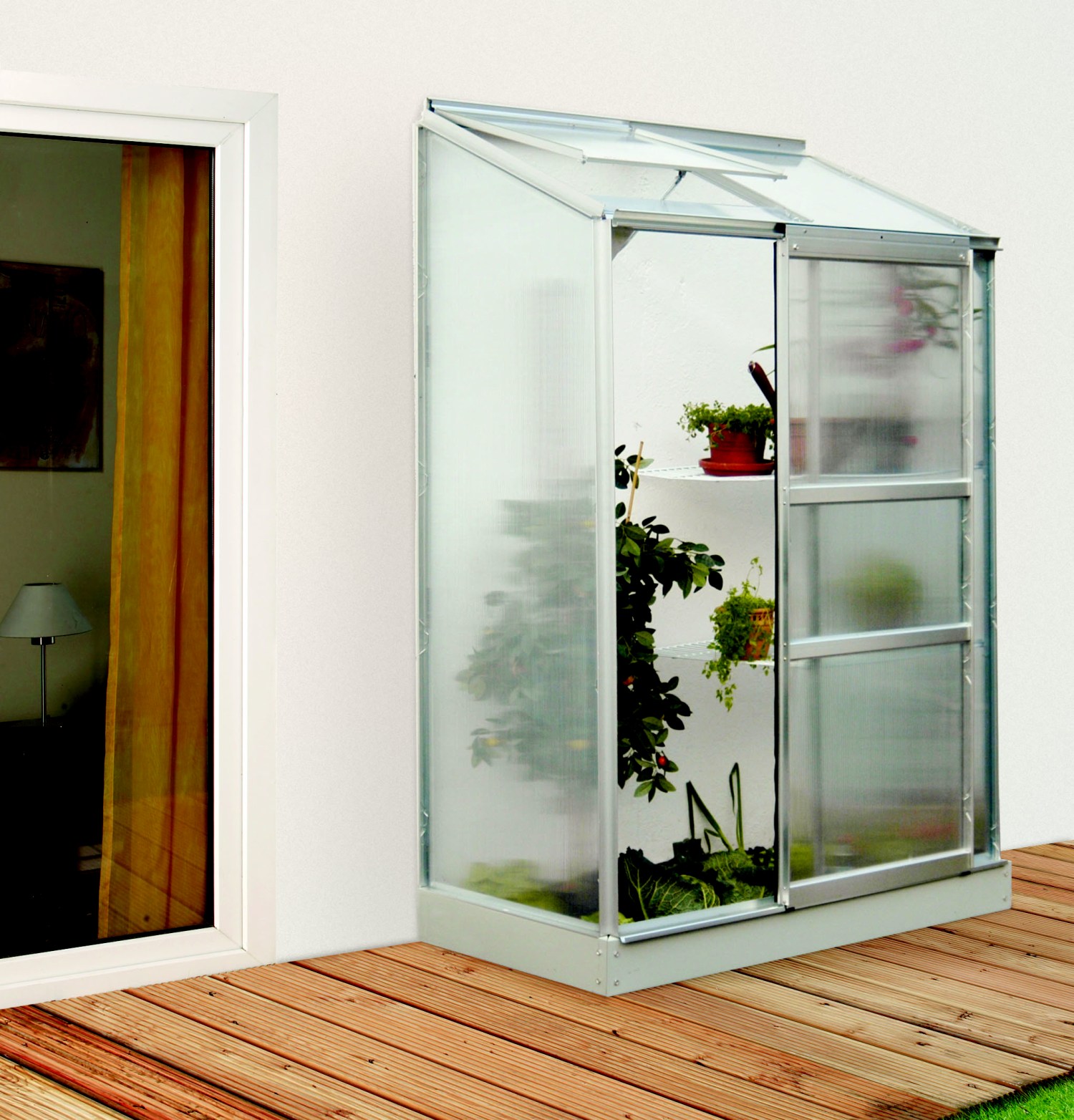 LANIT PLAST, s.r.o. skleník VITAVIA IDA 900 PC 4 mm stříbrný LG53