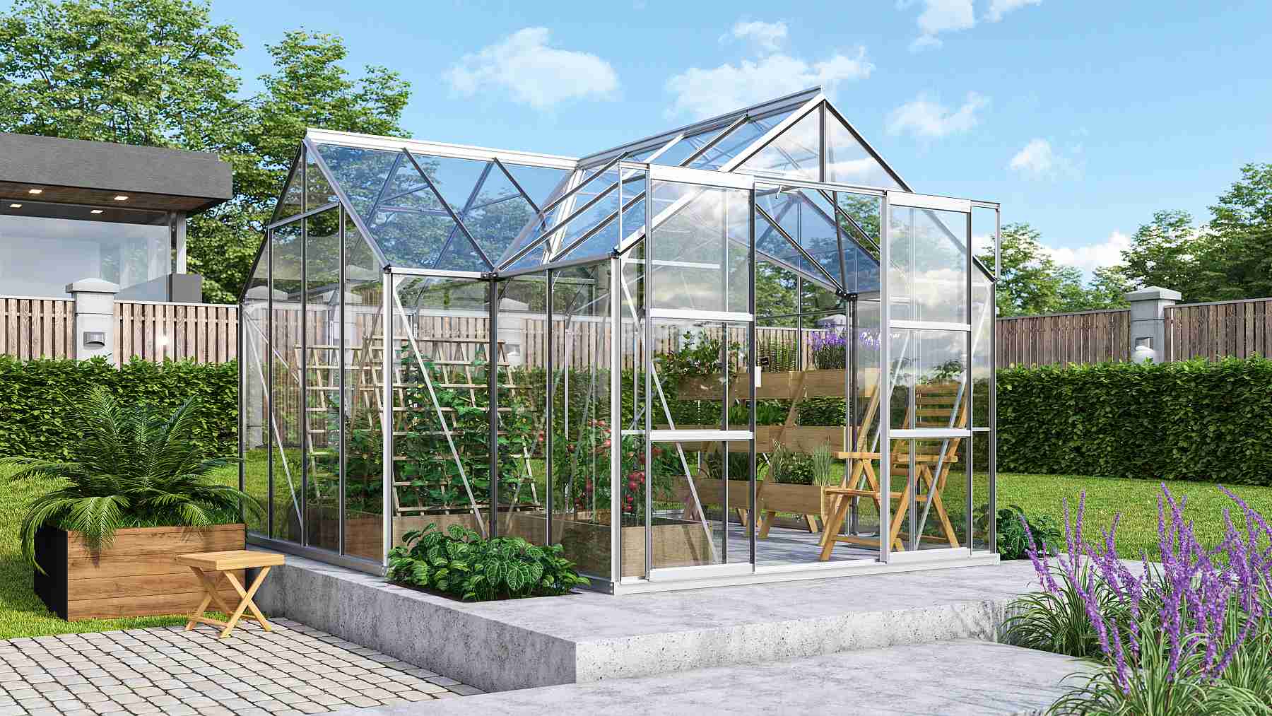 LANIT PLAST, s.r.o. skleník VITAVIA SIRIUS PC 4 mm stříbrný LG263