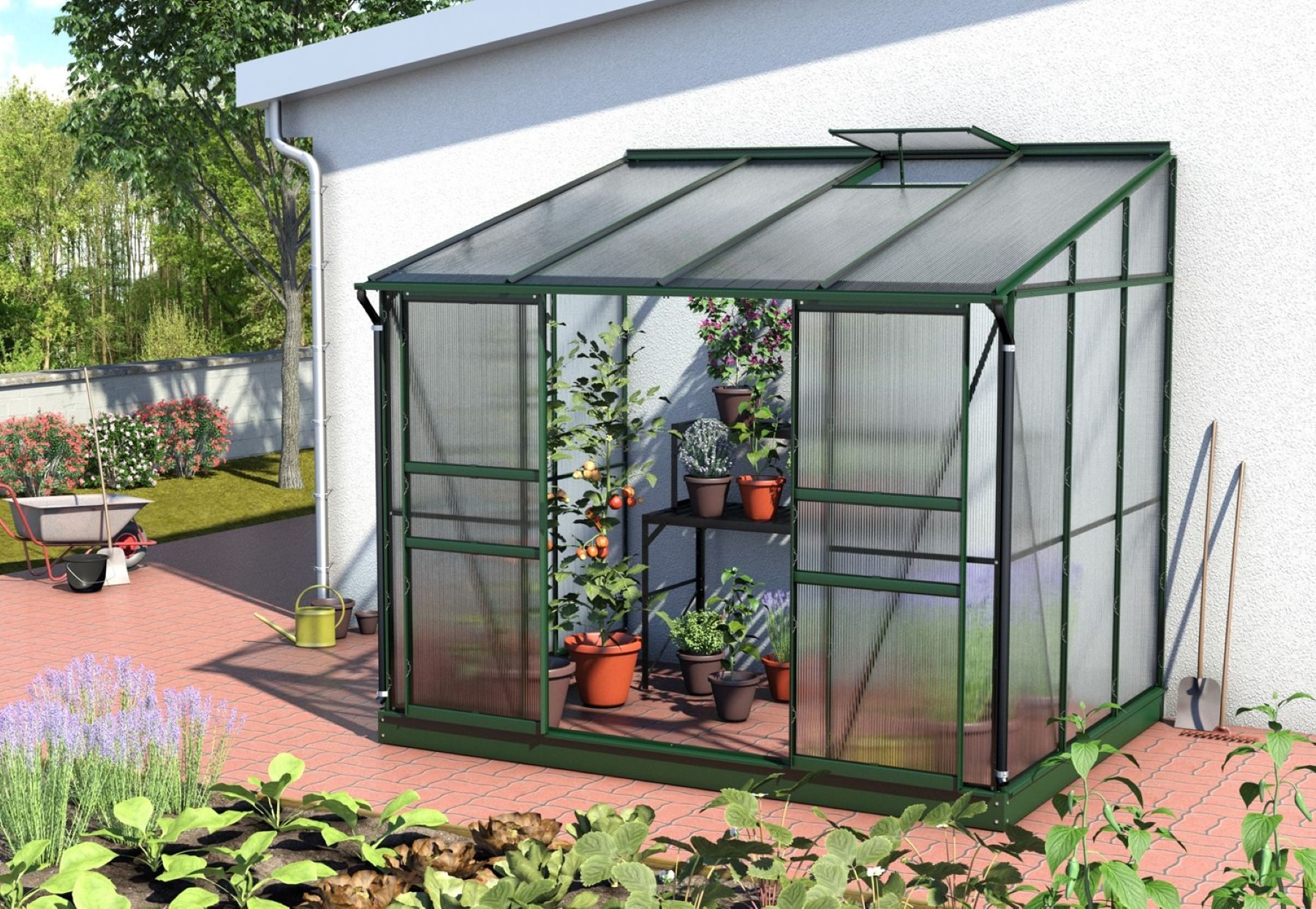 LANIT PLAST, s.r.o. skleník VITAVIA IDA 5200 PC 6 mm zelený LG1128