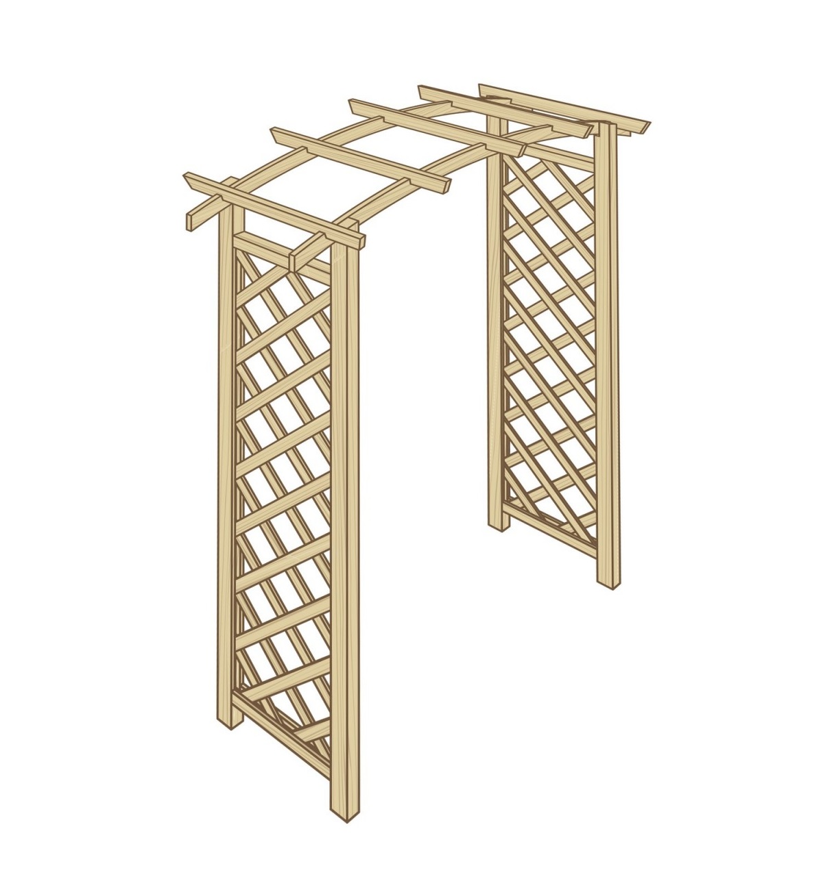 LANIT PLAST, s.r.o. pergola na růže LANITPLAST S7011 LG2406