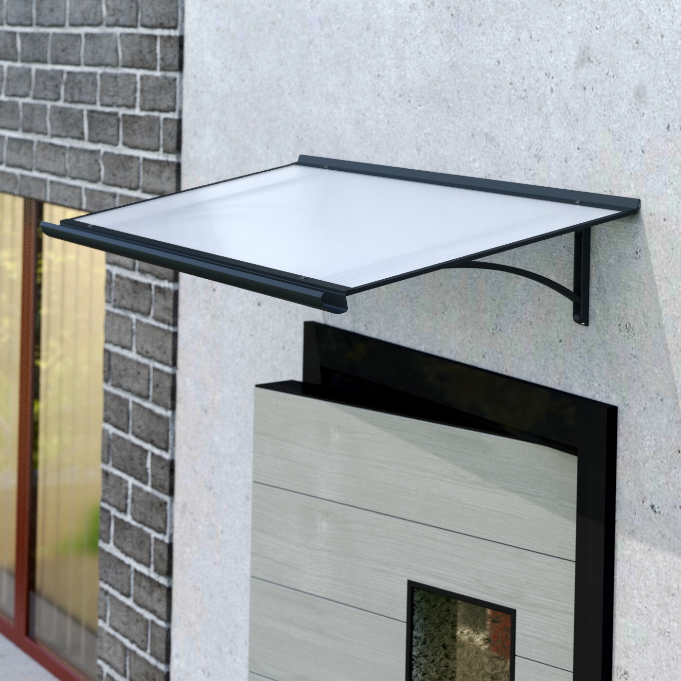 LANIT PLAST, s.r.o. stříška nad dveře LANITPLAST RUMBA 160/54 antracit LG2760