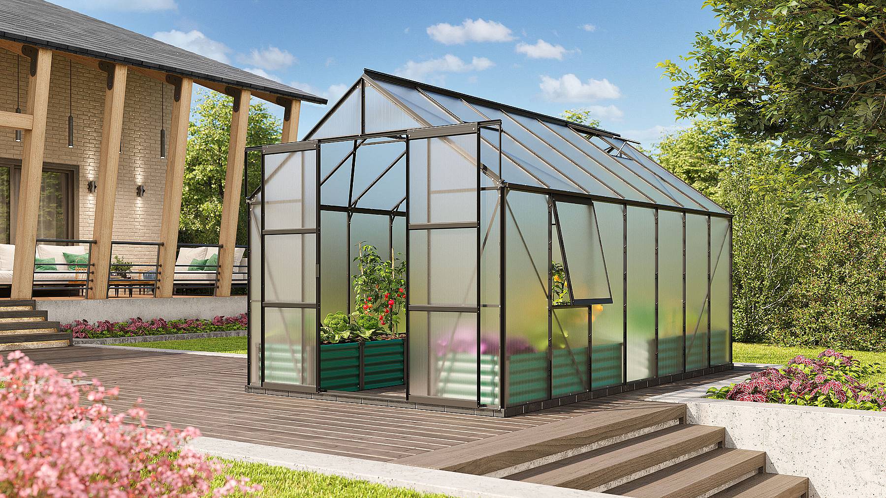 LANIT PLAST, s.r.o. skleník VITAVIA URANUS 11500 PC 6 mm černý LG2832