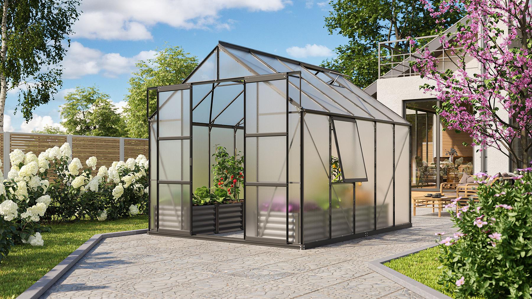 LANIT PLAST, s.r.o. skleník VITAVIA URANUS 8300 PC 6 mm černý LG3570