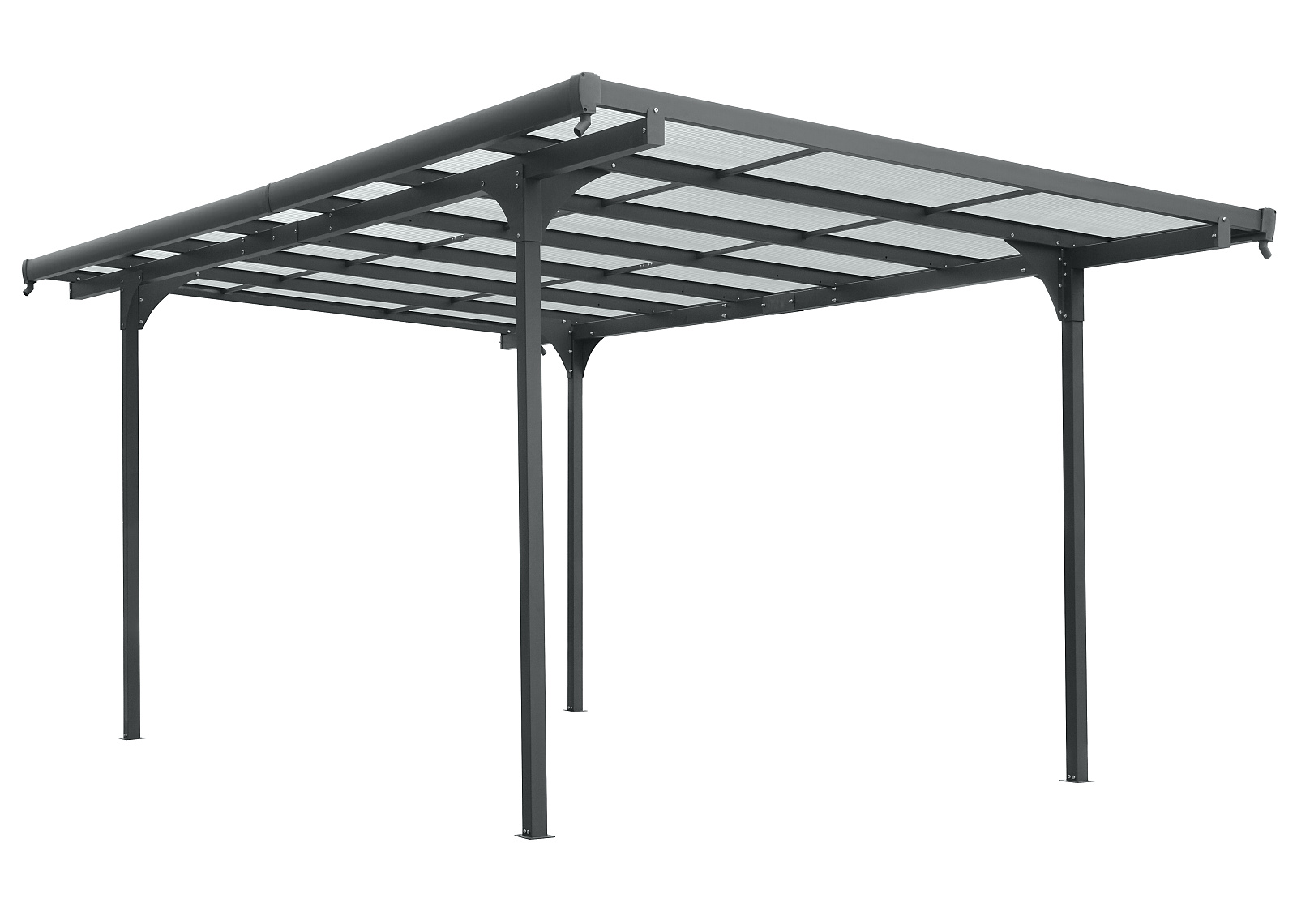 LANIT PLAST, s.r.o. hliníková pergola LANITPLAST ALU 53 antracit + bronz PC LG4121