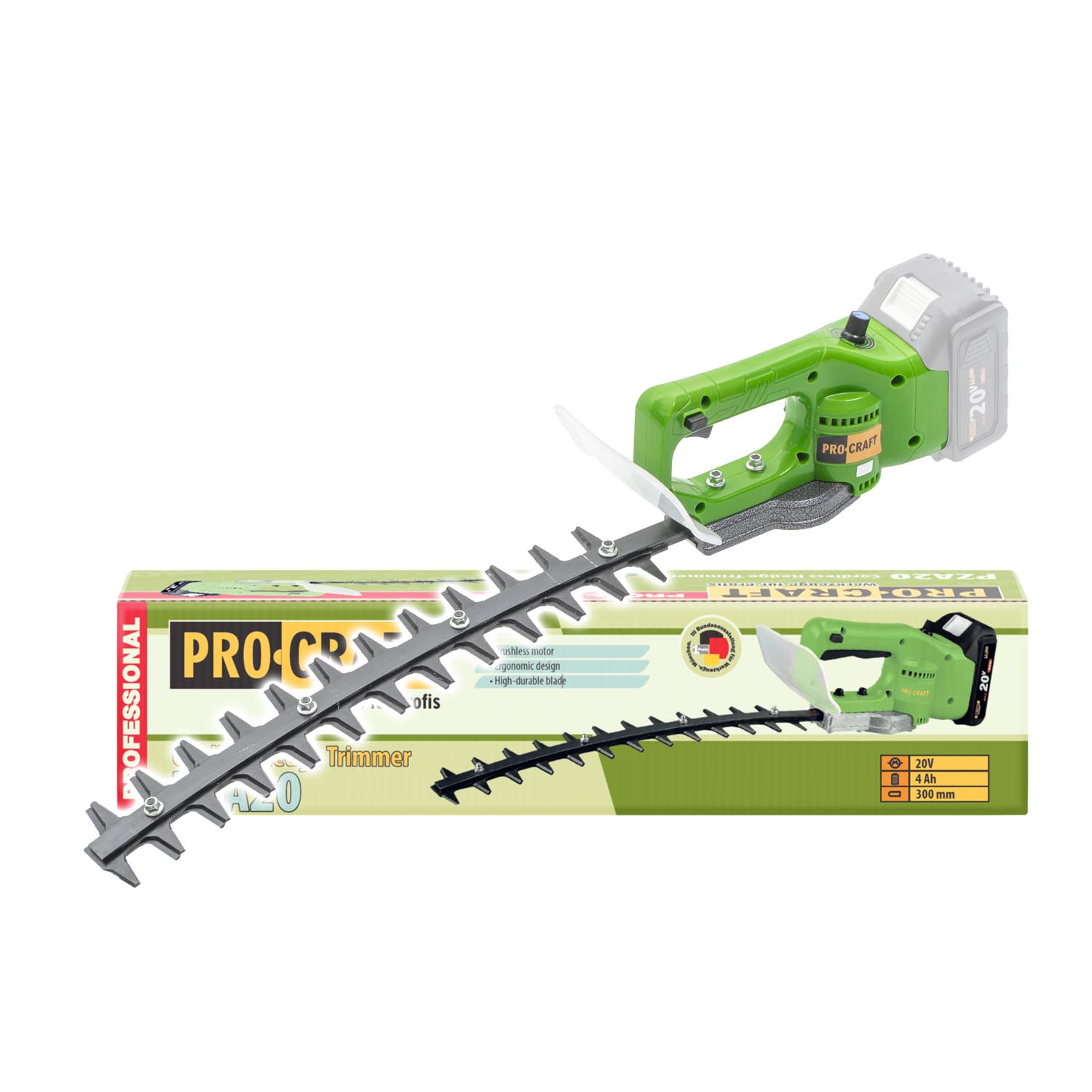 Procraft PZA20 20V - akumulátorový plotostřih