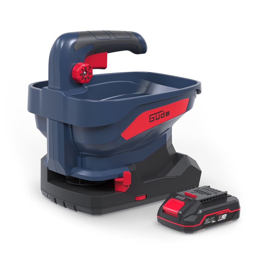 GüDE GMBH Güde GUS 18-201-05 18V - akumulátorové univerzální rozmetadlo (s 2,0 Ah akumulátorem a nabíječkou)