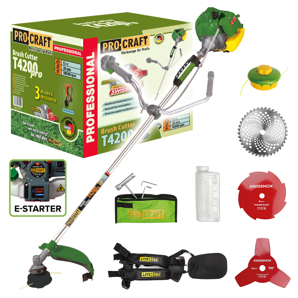 Procraft T4200EL - křovinořez s elektrickým startem