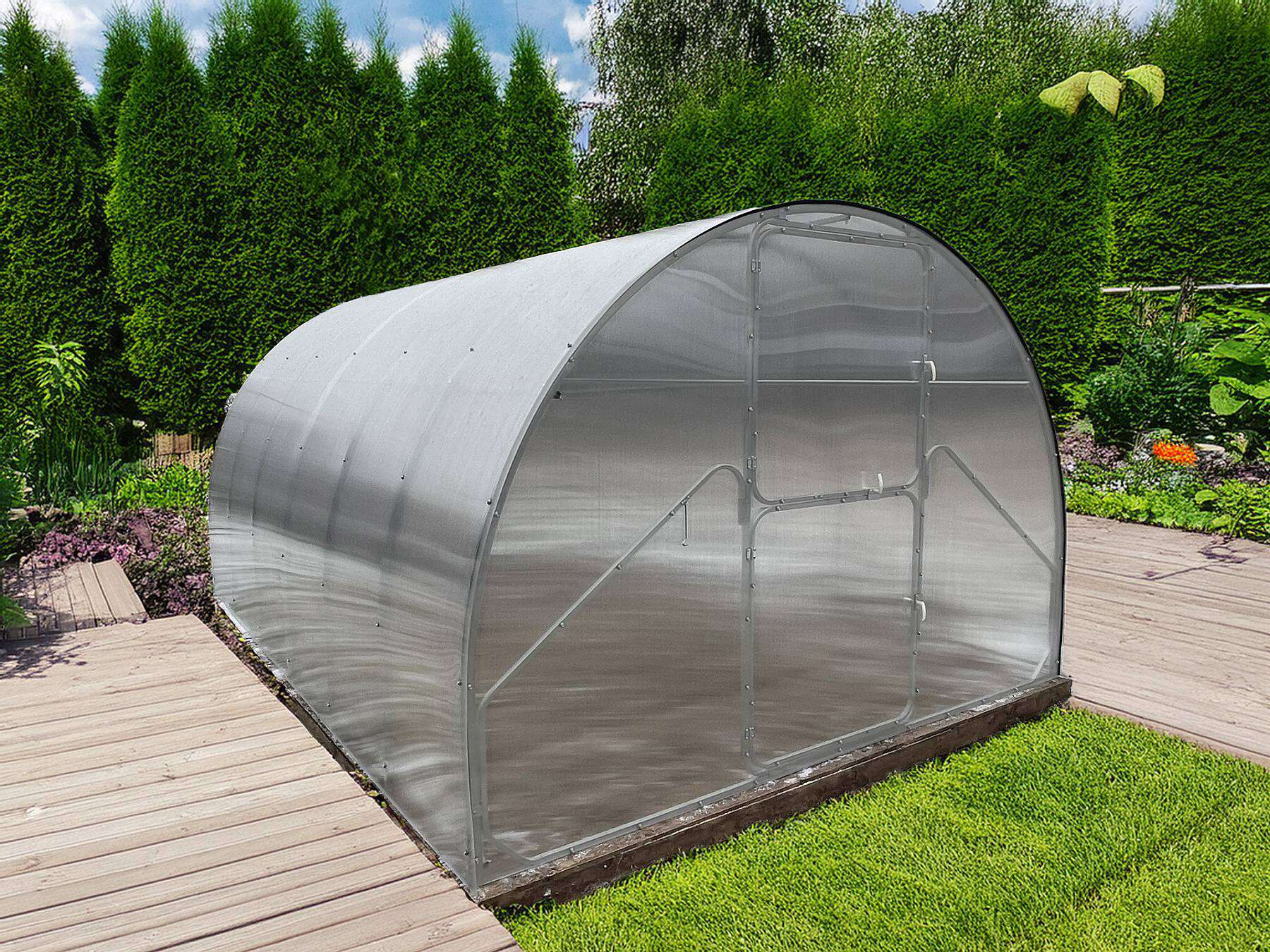 LANIT PLAST, s.r.o. skleník LANITPLAST DODO 300 3x4 m PC 6 mm šedý LG4347