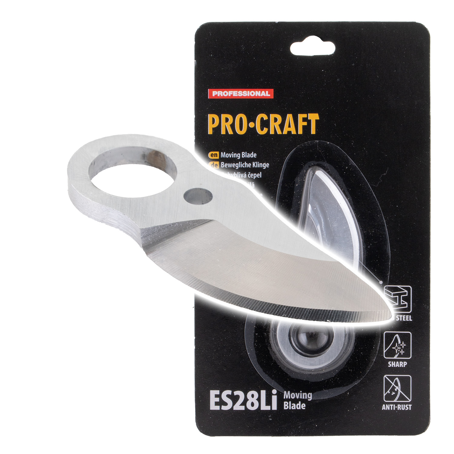Нáhradní horní nůž na Aku nůžky Procraft ES28Li | ES28Li Moving Blade