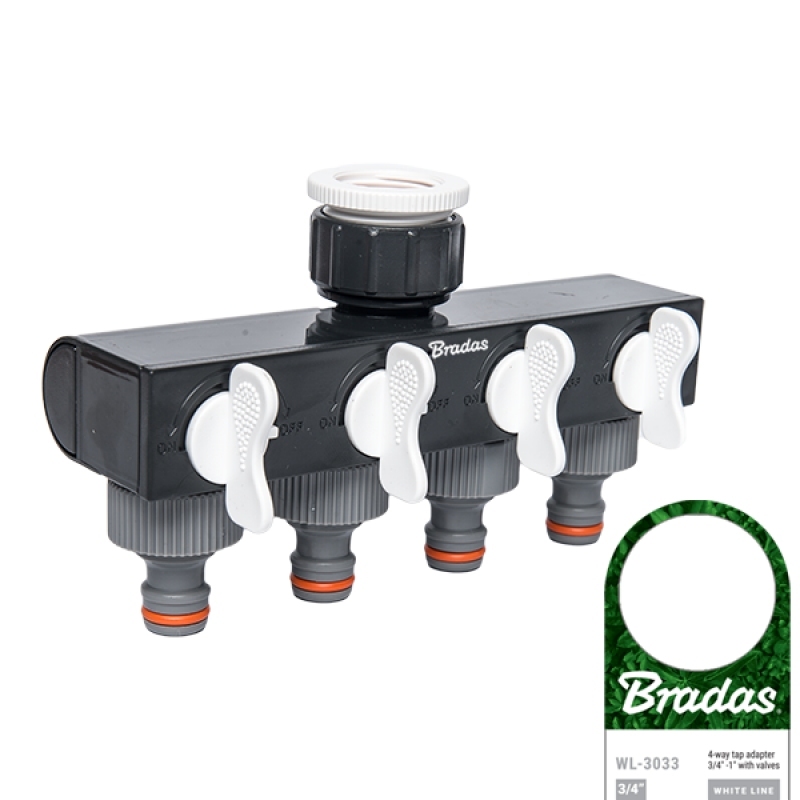 Čtyřcestný rozdělovač Bradas White Line blistr
