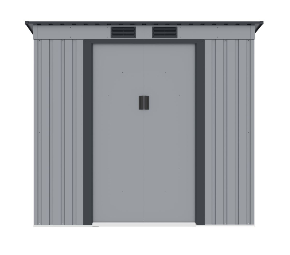 VespaGarden Zahradní domek PRESCOT B - 261x121x176 cm / 3,16m2 - světle šedý