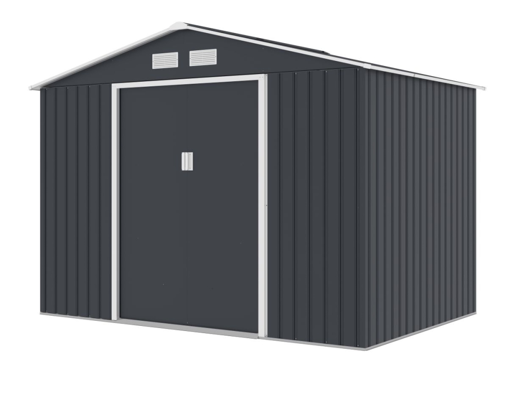 VespaGarden Zahradní domek PHOENIX D - 277x259x203cm / 7,17m2- tmavě šedý