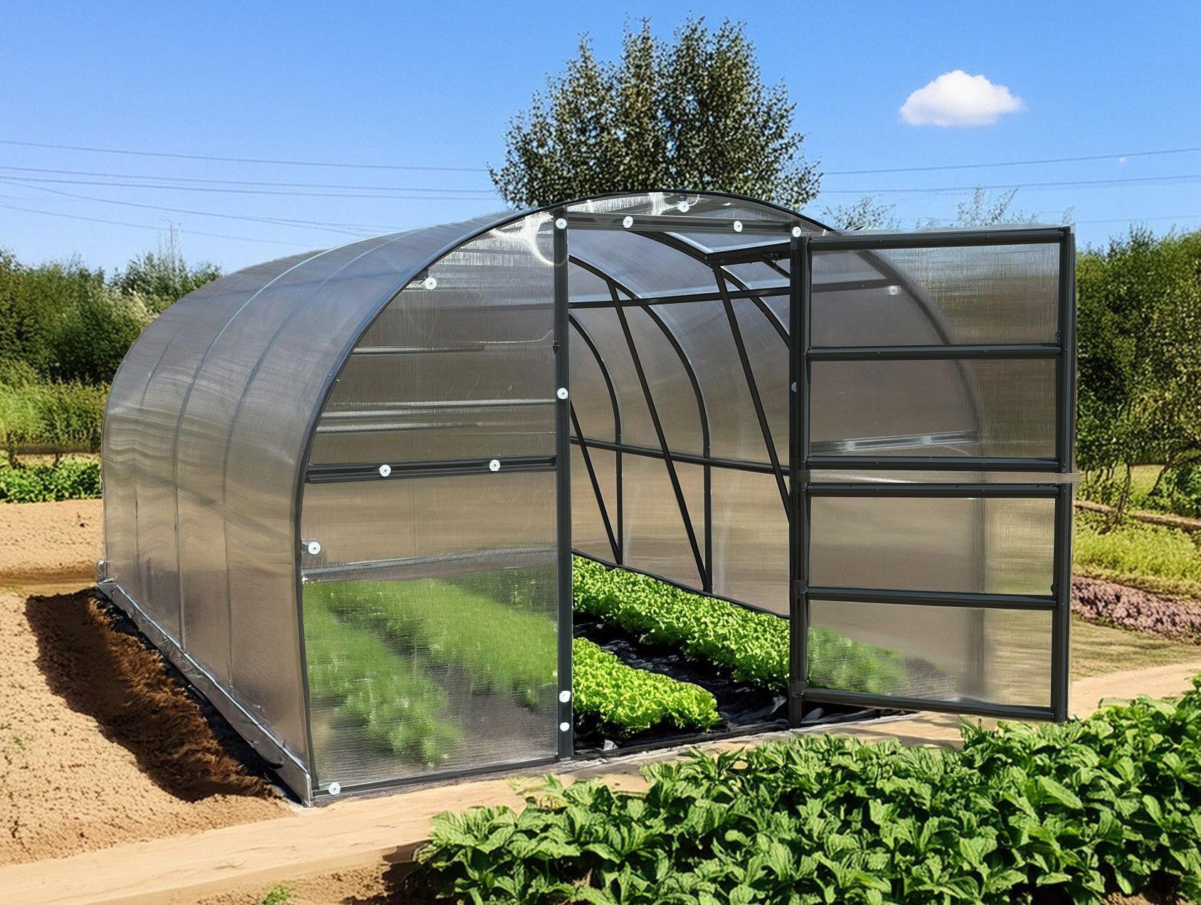 LANIT PLAST, s.r.o. skleník LANITPLAST KYKLOP2 3x8 m PC 6 mm černý LG4383