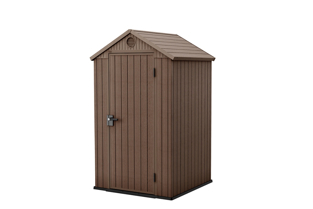 Zahradní domek Keter Darwin 4x4 - 205 x 116,7 x 125,8 cm - hnědý