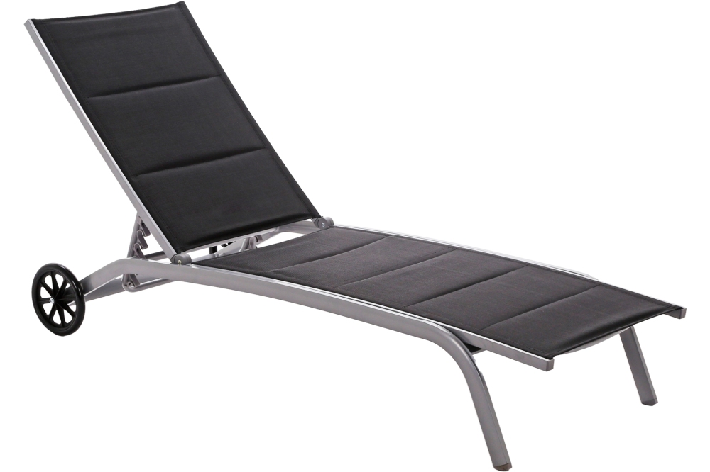 Home&Garden Zahradní lehátko Ibiza Alu Silver