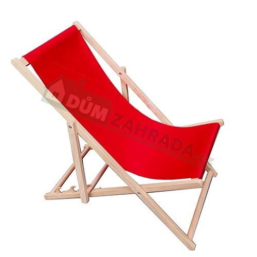 FORTUS Zahradní lehátko klasik - červené