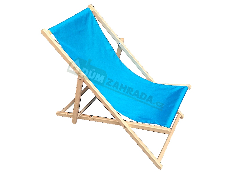 FORTUS Zahradní lehátko klasik - světle modré