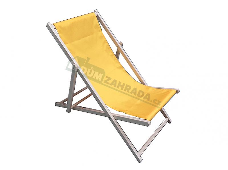 FORTUS Zahradní lehátko klasik - žluté