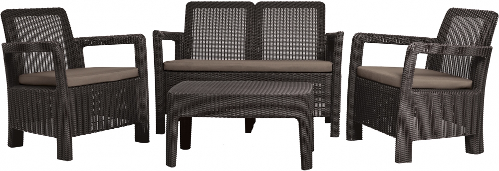 Zahradní set KETER TARIFA Lounge set - hnědý