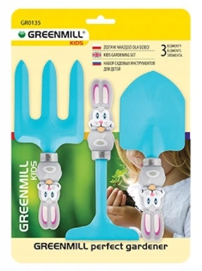 Greenmill Sada dětského nářadí s králíčkem GR0135 - modrá