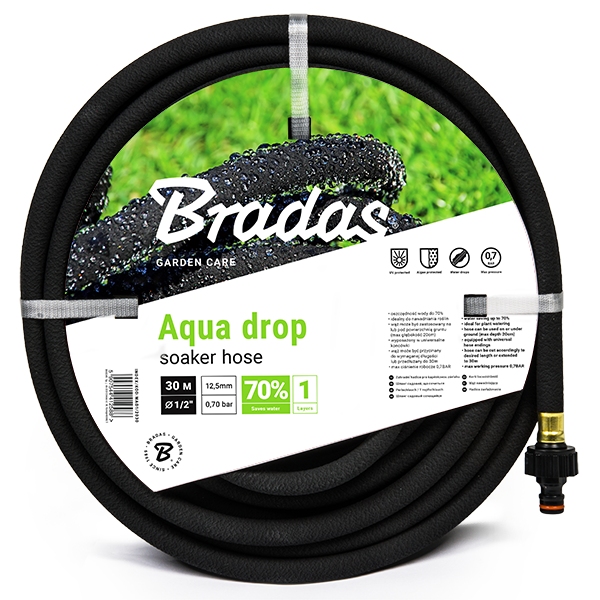 BRADAS Zahradní zavlažovací hadice AQUA DROP 1/2 - 25 m
